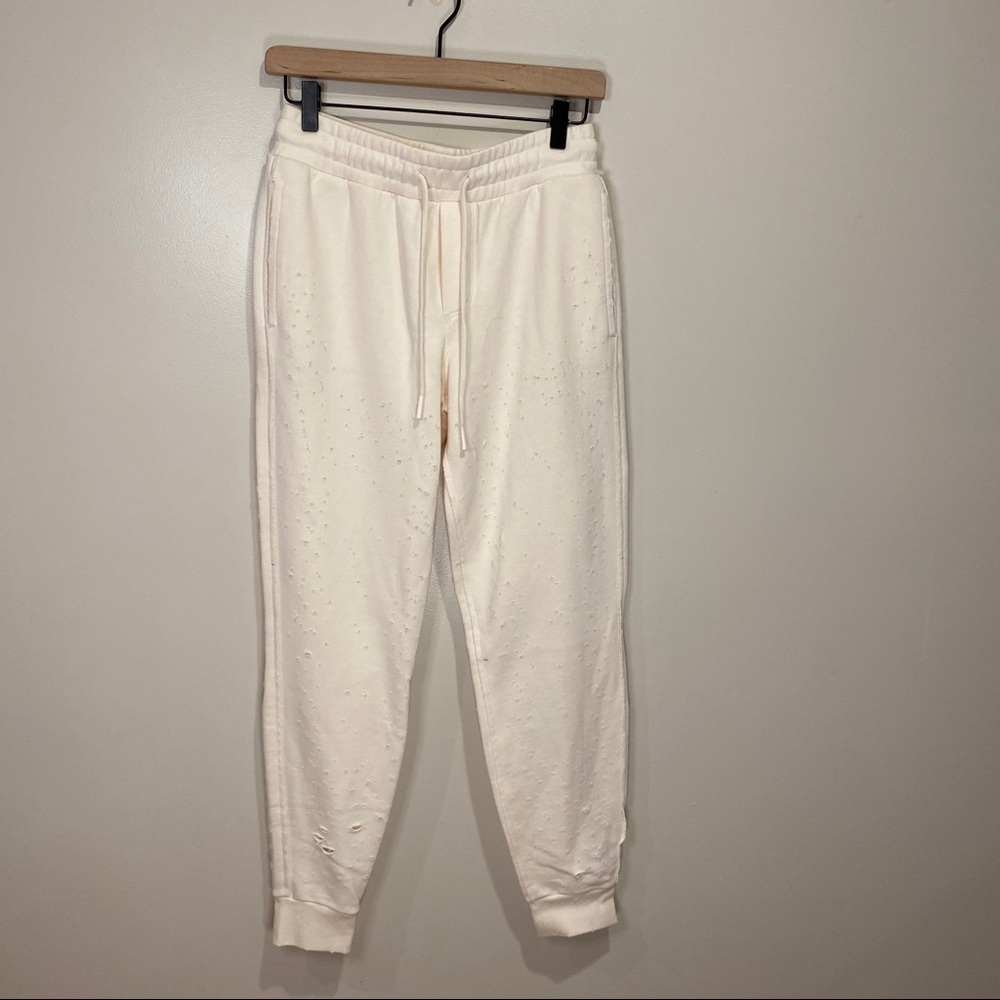 NEW! ALO Yoga Distressed Lounge Sweatpants Joggers - Picture 3 of 6